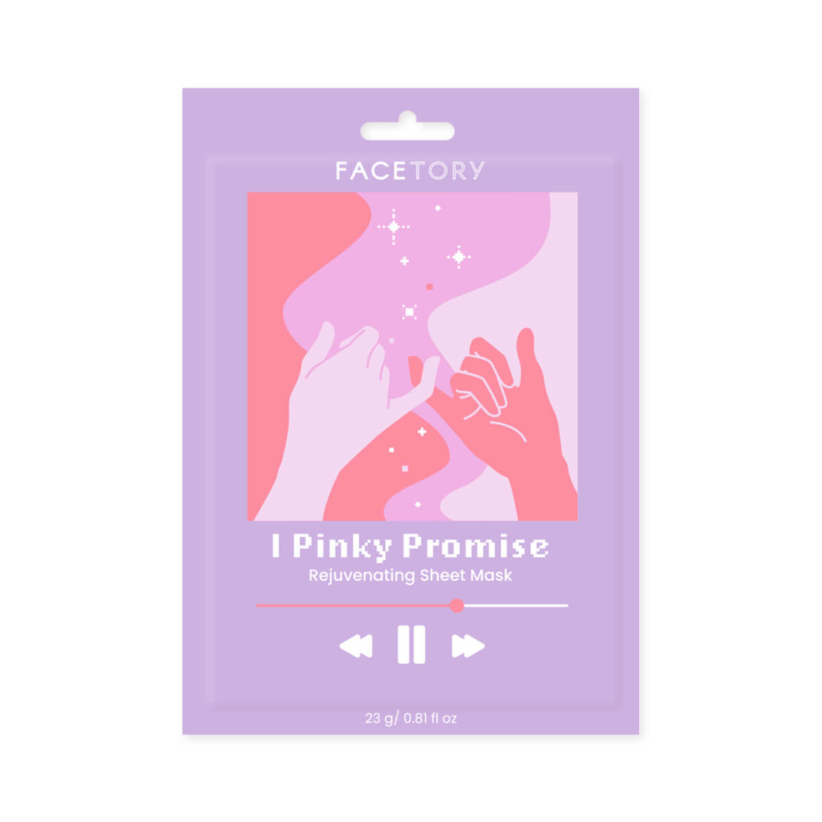 I Pinky Promise Rejuvenating Sheet Mask featuring beet root, designed for skin revitalization and hydration.